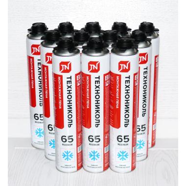 Пена монтажная ТЕХНОНИКОЛЬ 65 MAXIMUM зимняя 990 гр.(1000мл) проф.