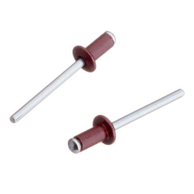 Заклепка 4,0*10 алюм,/сталь SRC красное вино (RAL 3005)  (50шт/уп)