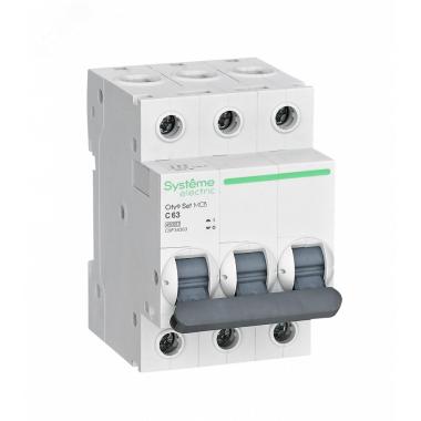 Автомат 3П 63А, С 4,5кА Easy9 Schneider Electric