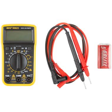 Мультиметр 0,1 мВ-600 В; 0,1 В-600 В; 1 мкА-10 А; 0,1 Ом-2 МОм; коробка ФИТ