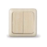 Выключатель"Олимп"2ОП Сосна "UNIVersal"