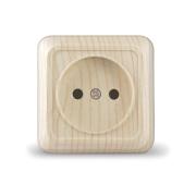 Розетка "Олимп"1ОП б/з Сосна UNIVersal