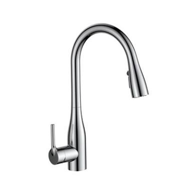 Смеситель Kitchen pro для кухни шар. с гибк.силик.изл.белый 2-х реж.аэратор, ВЫВОД, 11023 Golden Fox