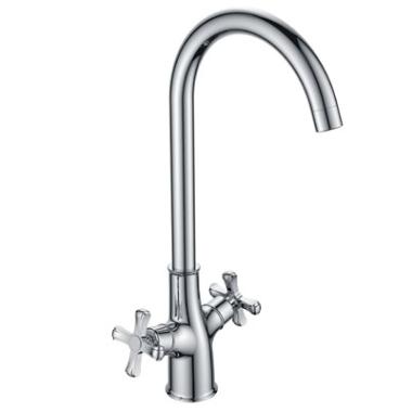 Смеситель для кухни Piccadilly 2 рукоятки, высокий излив, латунь 11530 Golden Fox