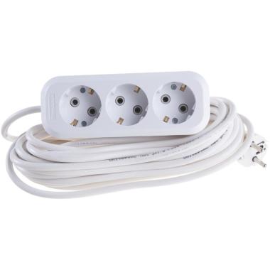 Удлинитель бытовой ПВС 3х0,75мм 3гн. 3м с/з СОЮЗ