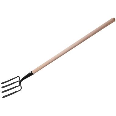 Вилы 4 - х рогие, копальные, 190х220х1320 мм, кованые, деревянный черенок, Арти (МИ,РК)