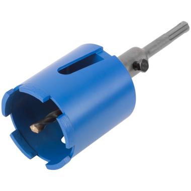 Коронка кольцевая по бетону алмазная безударная в сборе, sds-plus, 5 зубьев, 68 мм, MOS