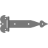 Петля-стрела фигурная ПСФ-370 Серый "Уральская фурнитура"