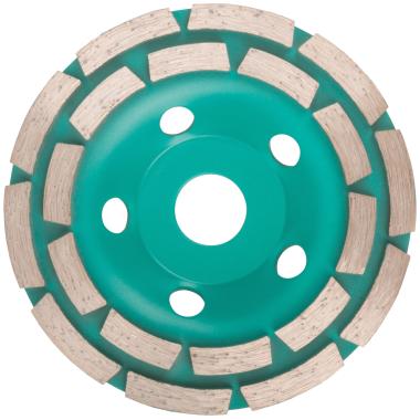 Алмазный шлифовальный диск "Чашка", двухрядный, greatflex light, 125 x 5.0 x 8.0 x 22.2 мм