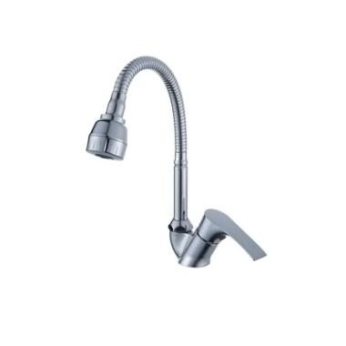 Смеситель д/кухни шар. с гибким регулирующим изливом,ВЫВОД, Водопад D25, 547032, Антей