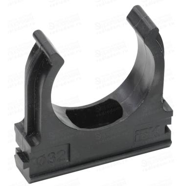 Крепёж-клипса для трубы D32мм черный (50 шт)