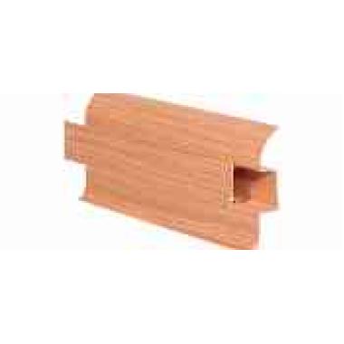 Плинтус 232 Бук красный Идеал Комфорт мягкий край 55*22мм 2,5м, (40 шт/уп) СНЯТ С ПРОИЗВОДСТВА