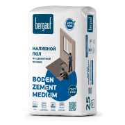 Наливной пол на Цементной основе Bergauf Boden Medium, 25 кг(56) Бергауф