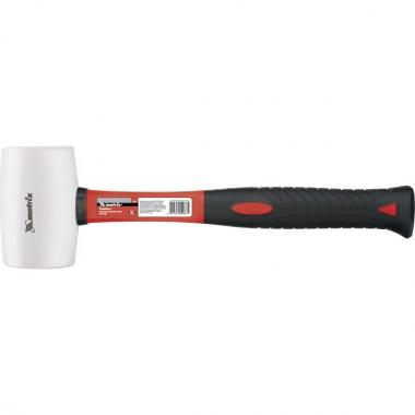 Киянка резиновая, 225 г, белая резина, фибергласовая рукоятка Matrix