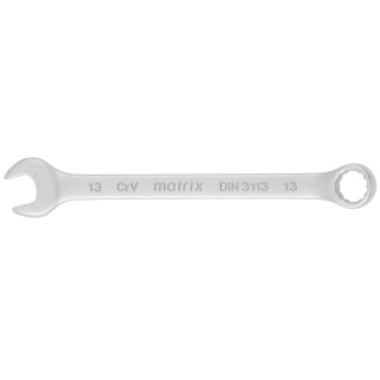 Ключ комбинированный, 13 мм, CrV, матовый хром Matrix