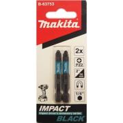 Биты Makita Impact PZ2 Е-form (MZ), 2 шт