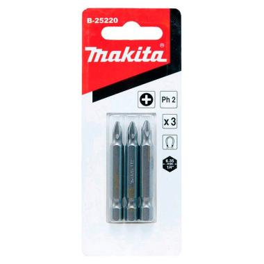 Биты Makita  PH2 50мм 3 шт PHILLIPS