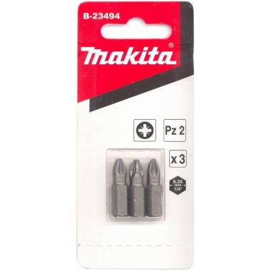 Биты Makita PZ2 25 мм 3шт Pozidriv