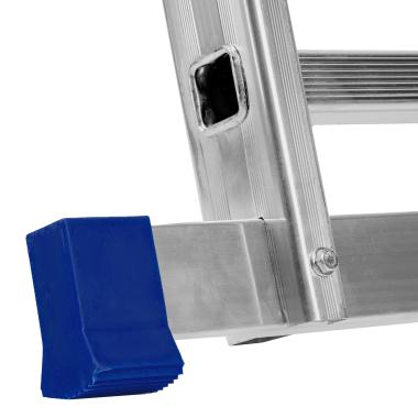 Лестница, 2х12 ступеней двухсекционная алюминиевая 3.35м (max h=5.90м), до 150кг, Сибртех