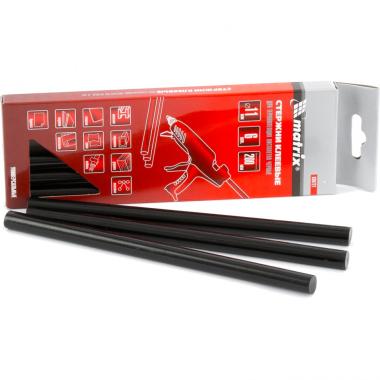 Стержни клеевые 11 х 200 мм, черные, 6шт/уп, Matrix