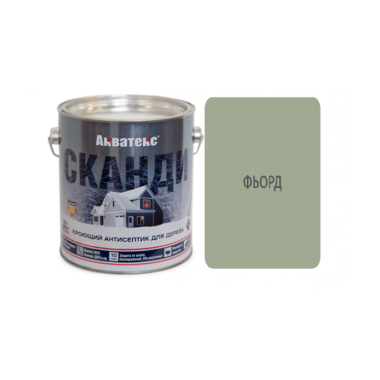 Пропитка по дереву Антисептик АКВАТЕКС Сканди Фьорд 9,0 л (Рогнеда)