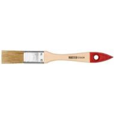 Кисть флейцевая, нат. щетина, 55% топс, лак.ручка, ширина 25 мм Master color