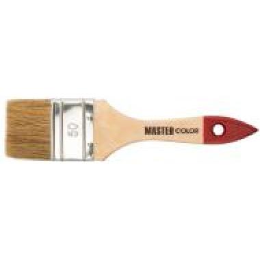 Кисть флейцевая, нат. щетина, 55% топс, лак.ручка, ширина 50 мм Master color