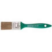 Кисть флейцевая Халяль, толщ.11 мм, 30% темный конский волос +70% темный РЕТ, пласт. ручка, ширина 30 мм