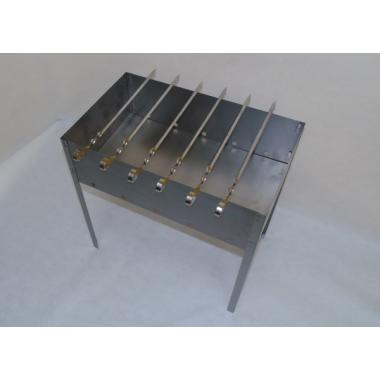 Мангал стандарт 500х250х500х0,5мм, +6 угл шампуров