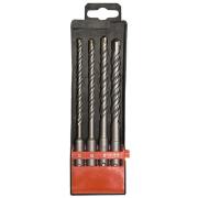 Набор буров по бетону, 5-6-8-10 х 160 мм, 4 шт, в пластиковой коробке, SDS Plus Matrix