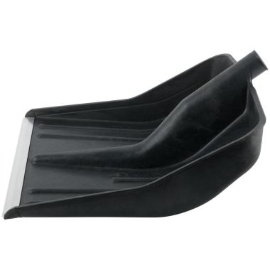 Лопата для уборки снега  420х420мм без черенка, пластиковая, тулейка D30-32, КУРС