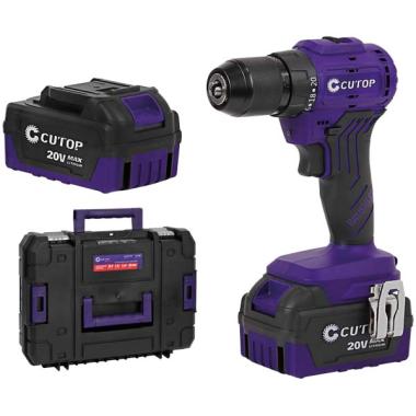 Шуруповерт Cutop e-profi 20В, 13мм, 2 Батареи, 4ач, З/у (кулер), пл. бокс.