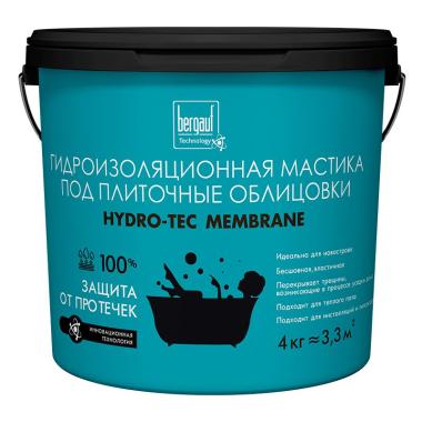 Мастика гидроизоляционная Hydro-Tec Membrane Bergauf  4 кг под плиточные облицовки Бергауф