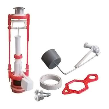 Арматура д/бачка, кнопка бел. бок/подв, АС-7