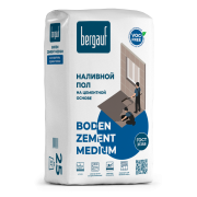 Наливной пол на Цементной основе Bergauf Boden Medium, 20 кг(56) Бергауф