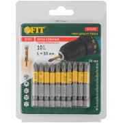Биты кованые, сталь s2, односторонние 50 мм PZ2, ФИТ Профи 10 шт. ПОШТУЧНО