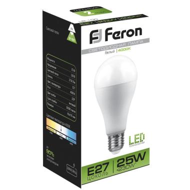 Лампа 25Вт Е27 4000К (шар) Feron арт.25791
