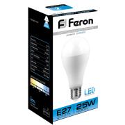 Лампа 25Вт Е27 6400К (шар) Feron арт.25792