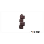 Угол наружный FineBer Камень природный, коричневый 455х137х137мм (10шт/уп)