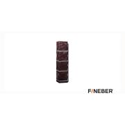 Угол наружный FineBer Камень, коричневый 470х115х115 мм (10шт/уп)