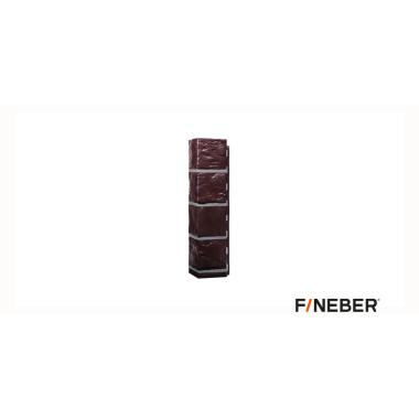 Угол наружный FineBer Камень, коричневый 470х115х115 мм (10шт/уп)