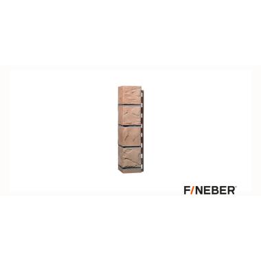 Угол наружный FineBer Камень, терракотовый 470х115х115 мм (10шт/уп)