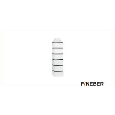 Угол наружный FineBer Кирпич Клинкерный, белый 485х119х119 мм (10шт/уп)