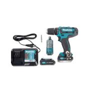 Аккумуляторная дрель-шуруповерт Makita DF333DWYE4 + набор бит