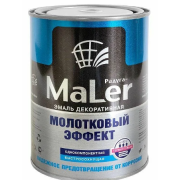 Эмаль декор.с молотковым эффектом темно-зеленая 0,8кг РАДУГА MaLer