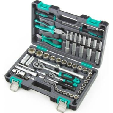 Набор инструментов 1/2, 1/4, CrV  69 предметов Stels