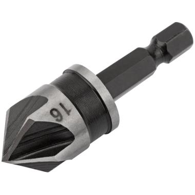 Зенкер конический, легированная сталь, хвостовик под биту, 16 мм ФИТ