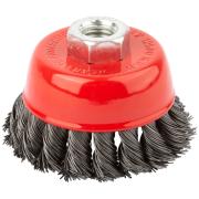 Щетка для УШМ, гайка М14, стальная витая проволока 150 мм ФИТ