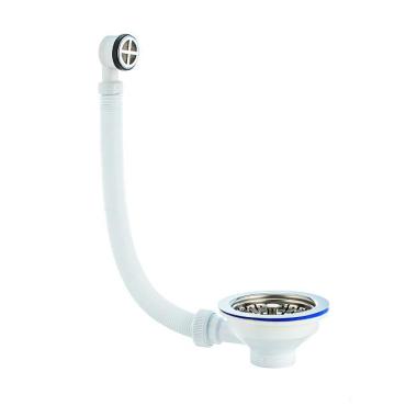 Выпуск большой d112, с нерж.чашкой и круглым переливом 1 1/2