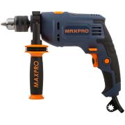 Дрель ударная 600 Вт; 0-44800 уд/мин, 0-2800об/мин; ключевой патрон 1,5-13мм.Max-pro